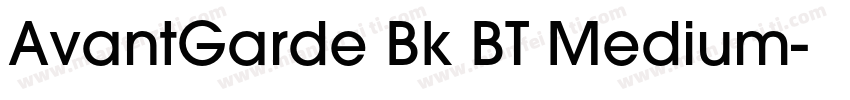 AvantGarde Bk BT Medium字体转换